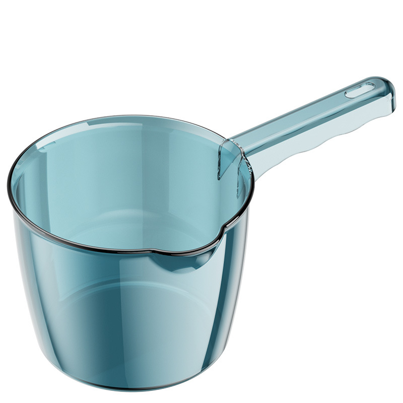 Light Luxury Clear Ladle Long Handle Thickened Large Water Spoon Drift Can Hang Bathroom Shampoo Water Ladle Children Bath Ladle Item Picture