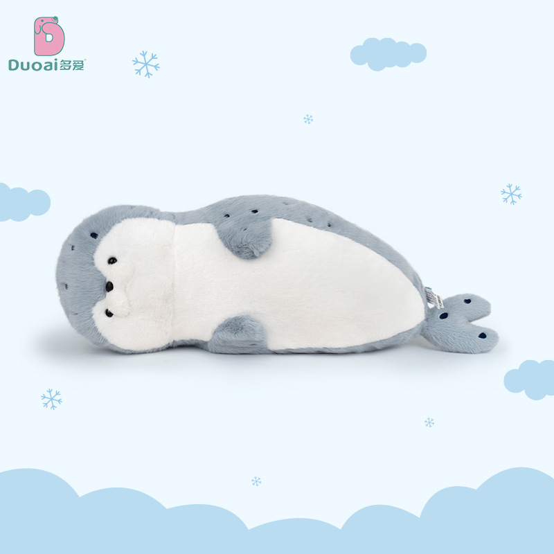 Duoai genuine crouching sea otter plush toy, cartoon soft seal throw pillow, birthday gift, claw machine doll Application Scenario
