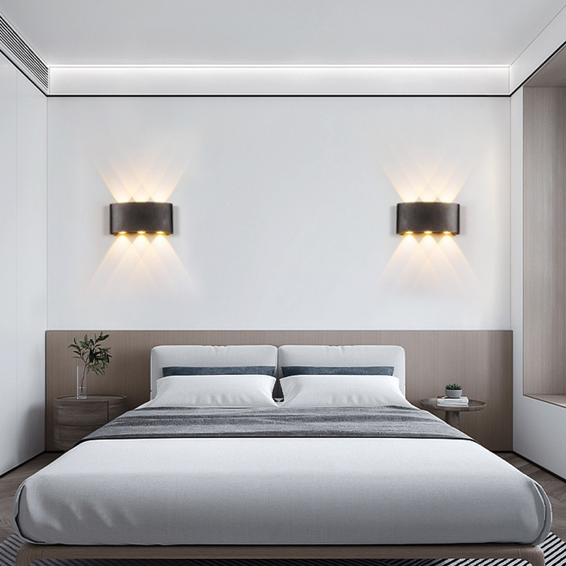 Outdoor Wall Light Waterproof Wall Light Led Minimalist Cross-Border Amazon Explosive Artifact Up And Down Light Outdoor Wall Light details Picture