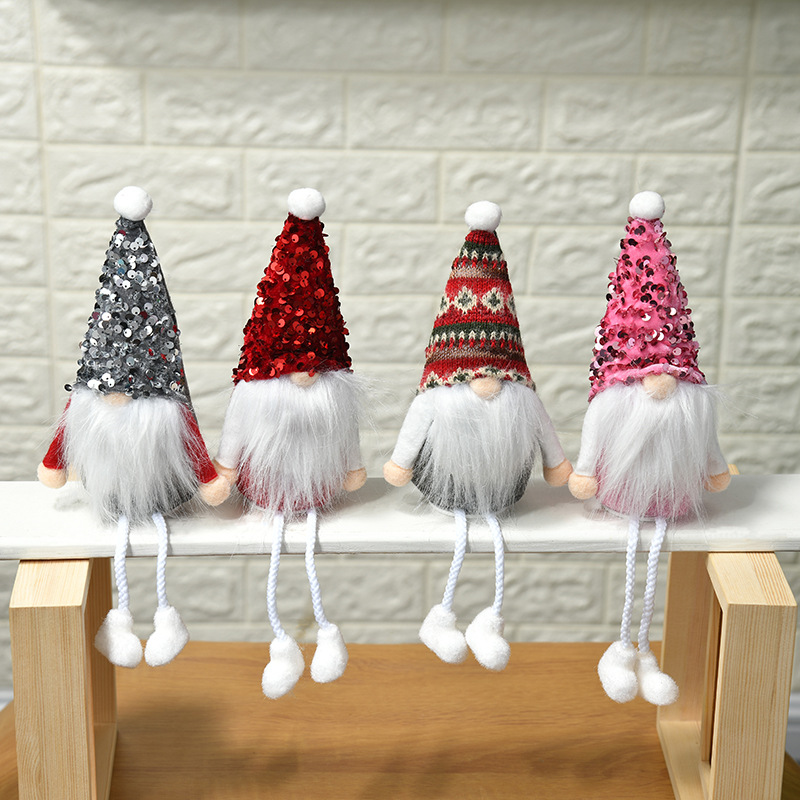 新款小公仔ins摆件挂件圣诞树装饰橱窗产品场景布置圣诞节装饰品