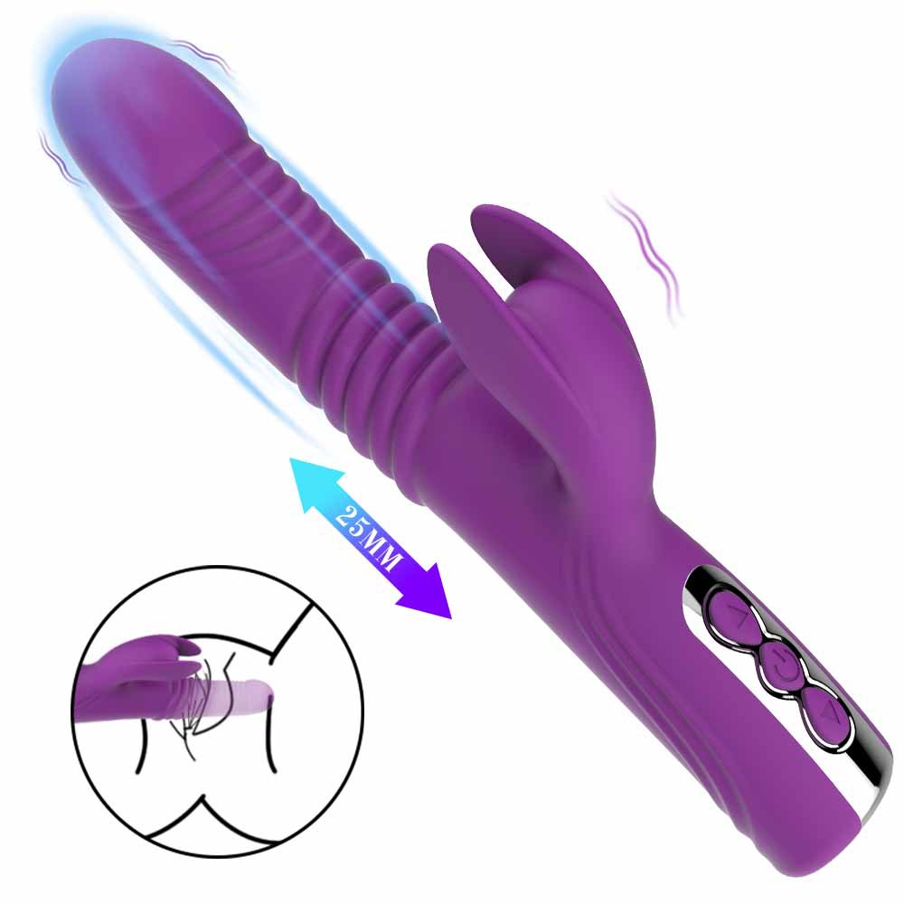 Female self-propelled device, rotating vibration stick, USB magnetic charging, telescopic tongue lick, adult device, fun massage details Picture