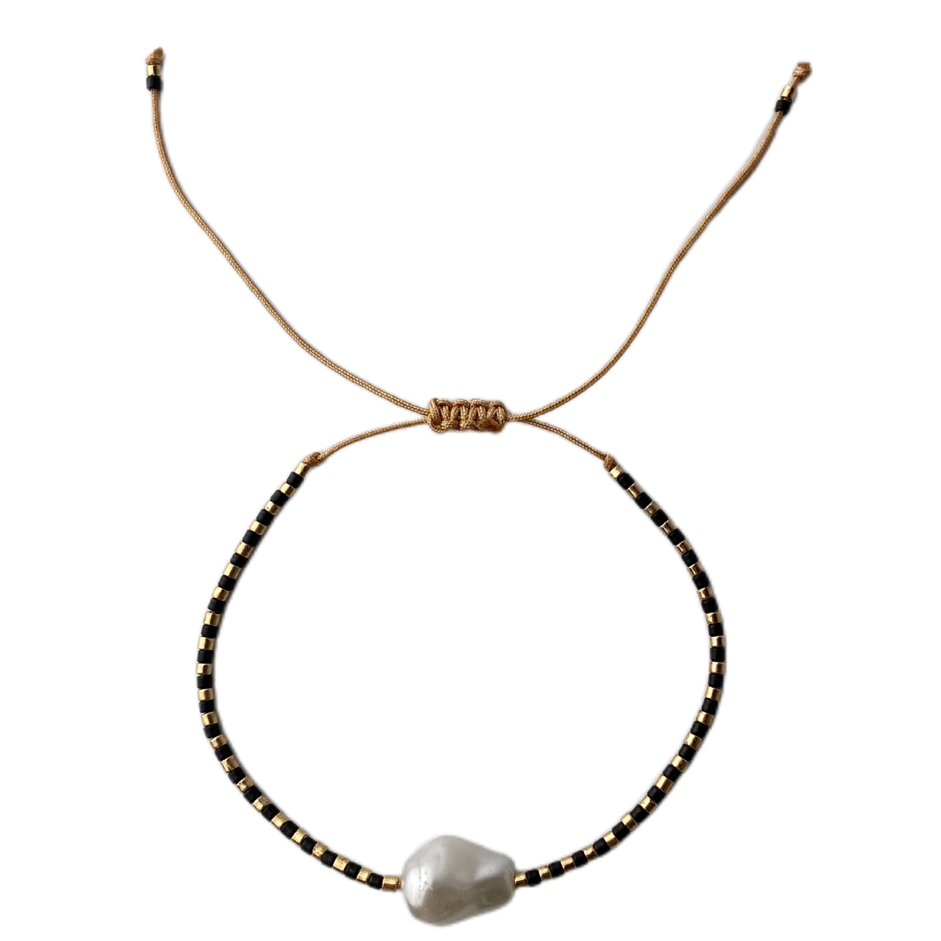 Europe And The United States Foreign Trade Selling Simple National Style Cross-Border New Imitation Baroque Pearl Fine Rice Beads Hand-Woven Small Bracelet Ins Europe And The United States Wind Couple String Gift Manufacturers Wholesale Item Picture