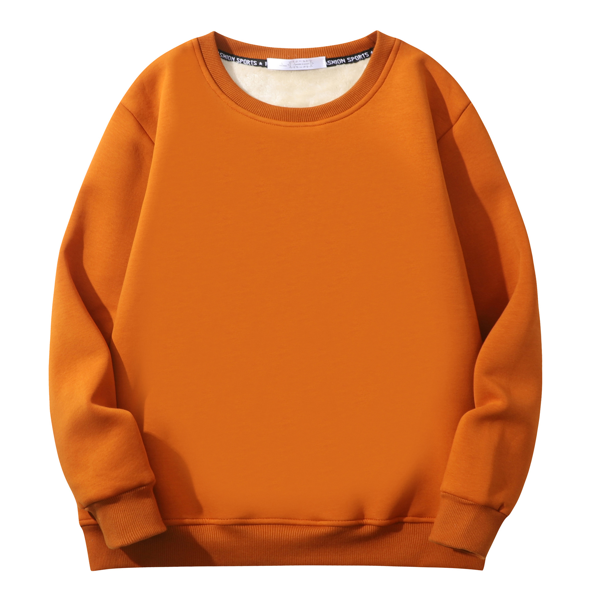 A new men's hoodie with added fleece for autumn and winter, featuring a Korean-style pullover and casual cotton hoodie