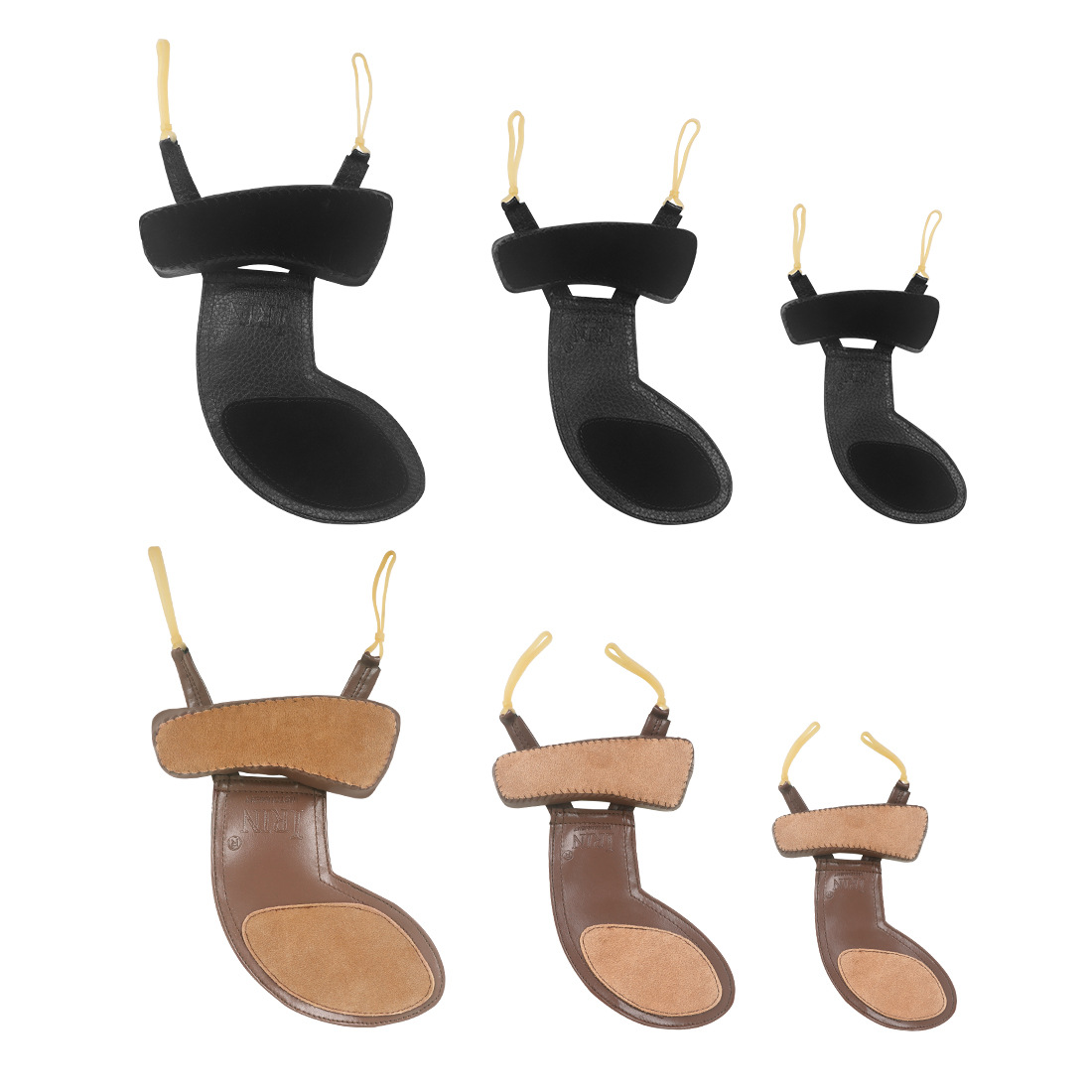 IRIN violin shoulder rest two-in-one sheepskin neck and chin rest pad fabric violin shoulder rest pad 4/4-1/16 Specification image