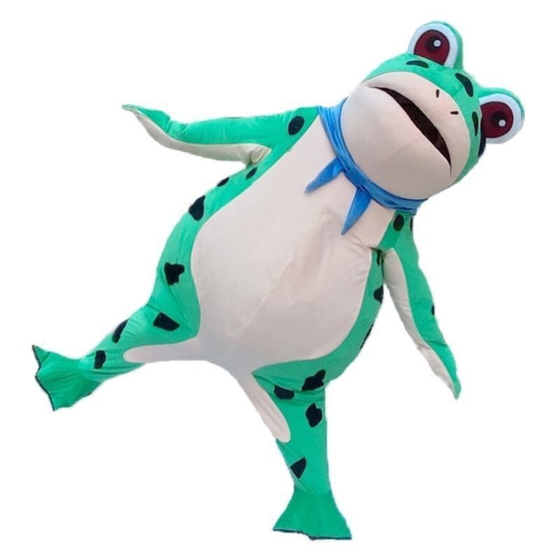 网红青蛙人偶服装抖音同款卖崽青蛙玩偶服成人儿童套装青蛙充气服详情图5