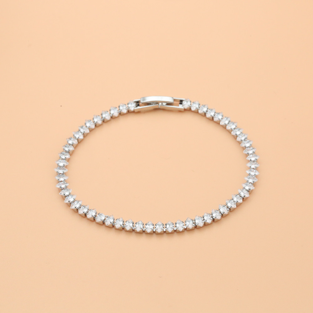 Kashi Accessories - European and American hip-hop popular zircon bracelets for both men and women, versatile and personalized wristband manufacturer wholesale
