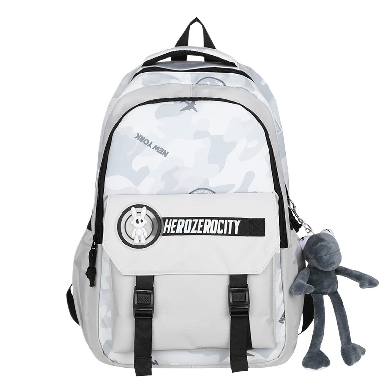 2025 nueva tendencia de moda camuflaje mochila de escuela para hombres mochila al aire libre de gran capacidad de viaje portátil mochila de reducción de carga Item Picture