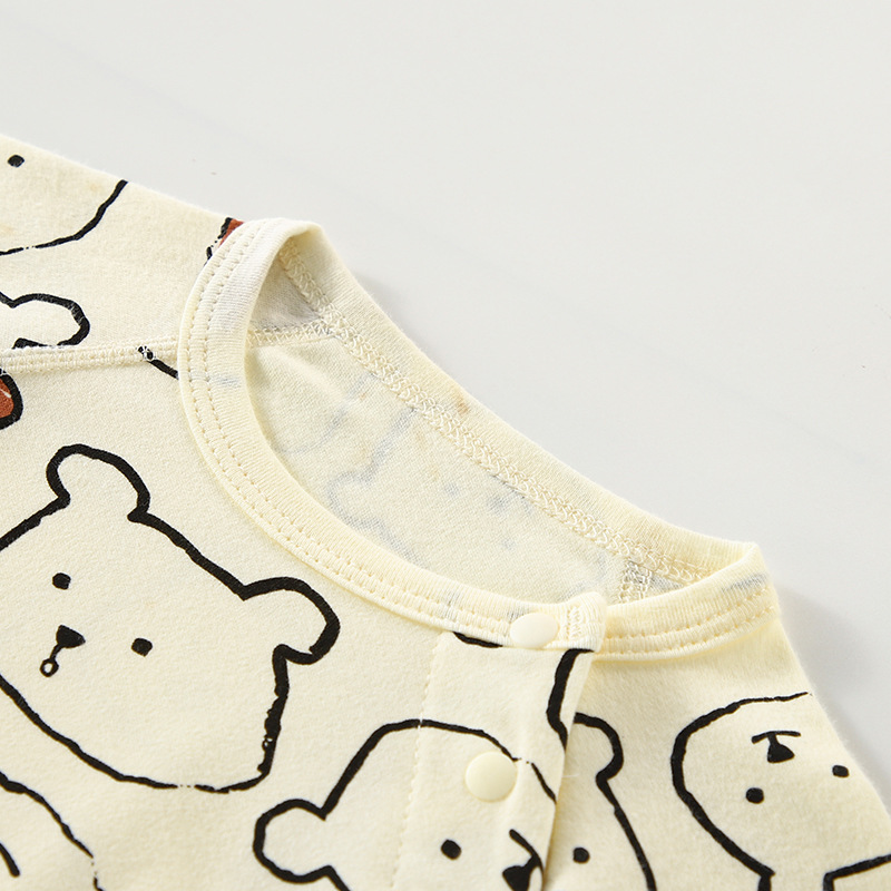 Wholesale of 2022 Autumn and winter children's pure cotton boneless underwear sets, long sleeves and long pants for boys and girls details Picture