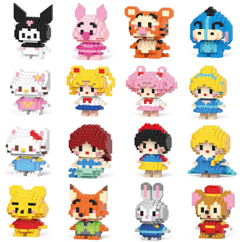 Lele Brothers Building Blocks For Children Benefit Intelligence Assembly Compatible With Lego Mini Particle Boy Micro Particle Girl Puzzle Item Picture