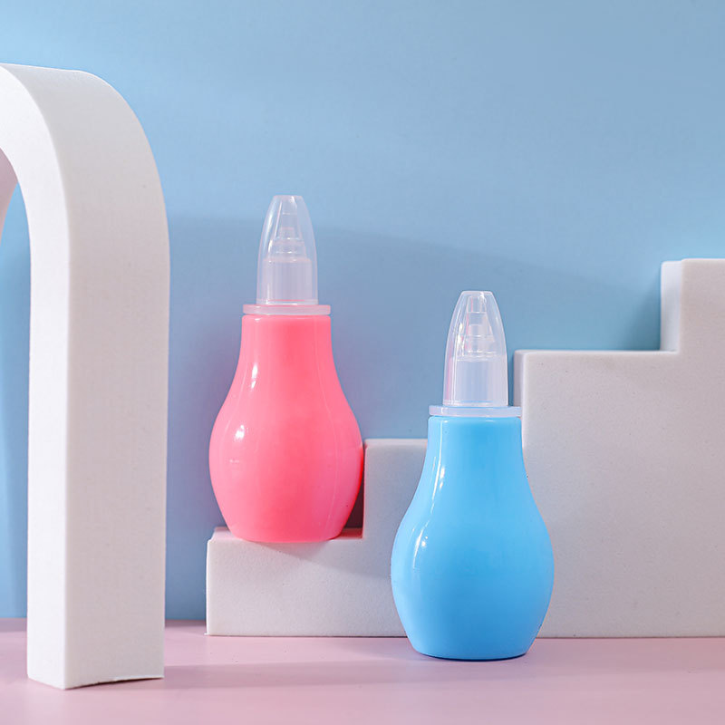 Baby manual nasal aspirator cold nasal plug cleaner silicone baby pump nasal aspirator details Picture