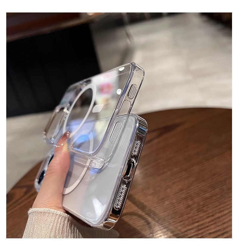 Magsafe shockproof transparent magnetic case is simple and practical. It is a drop-resistant phone case for iPhone 17 that is not prone to yellowing and has a large hole pic 55
