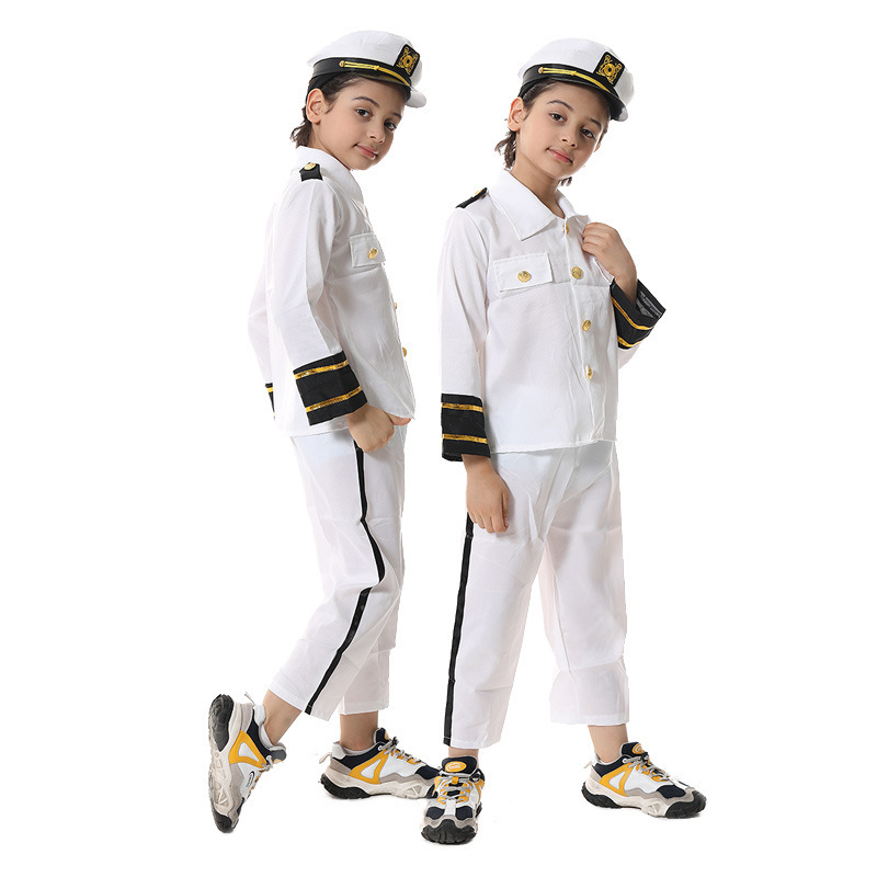 万圣节儿童节服装消防员警察小木工飞行员医生律师儿童角色扮演服详情图5