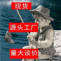 dwarfs cross border Fishing resin crafts display dwarf statues in an outdoor garden