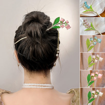 Mori gentle Lily of the Valley hairpin temperament new Chinese Hanfu pearl fringe daily hairpin hair accessories
