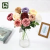 Wholesale artificial flowers, single rose, velvet, Valentine's Day artificial flowers, wedding European-style hand-held bouquets, waterfall flower wall decoration Specification image