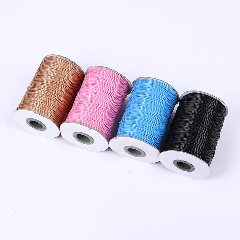 Wholesale Korean wax thread 0.5-5MM wax rope webbing for jewelry accessories, decorative tags, packaging rope rings, and Rui webbing details Picture