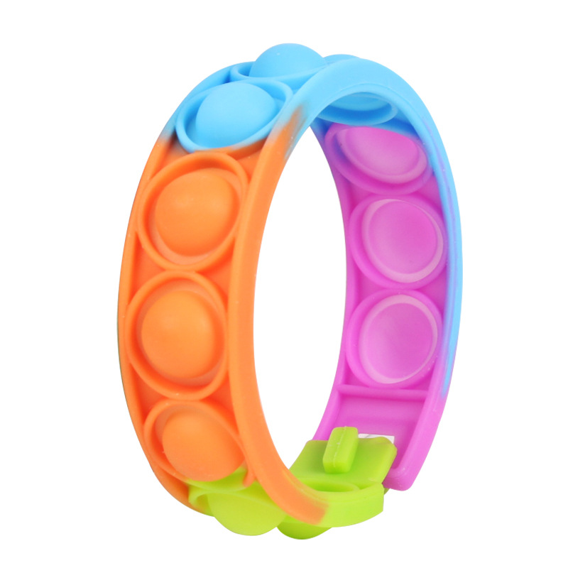 New Anti-Rat Pioneer Bracelet Bubble Bracelet Puzzle Decompression Finger Music Silicone Bracelet Toys details Picture
