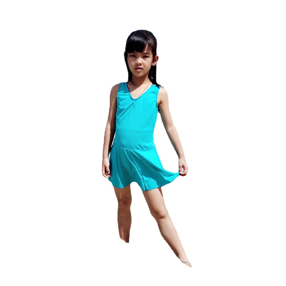 Girls' Swimsuit One-Piece Princess Dress Cute Korean Kids Big Baby Swimsuit Children's Swimsuit Item Picture