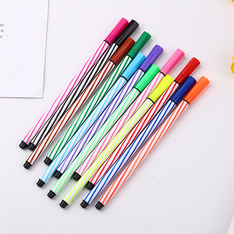 可爱漂流品可洗水彩笔订制学生绘图涂鸦彩色笔可加印LOGO广告宣传详情图4