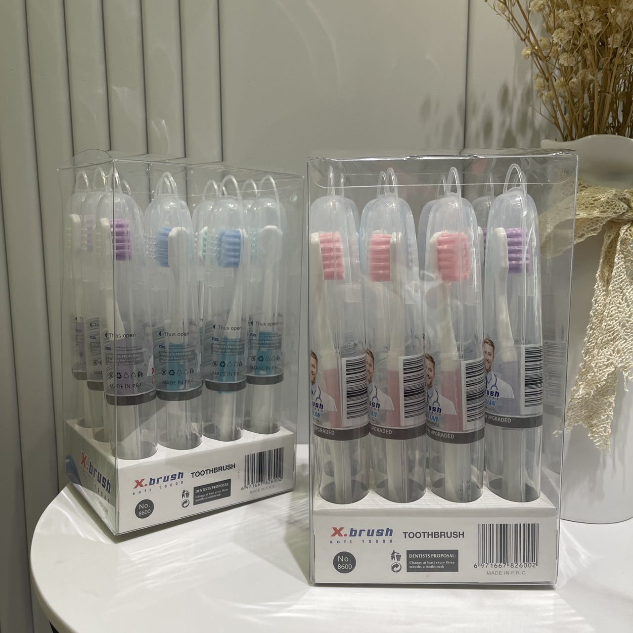 American X-Brush Super Soft Toothbrush 12 Independent Packaging Adult Fine Hair Soft Hair High-End Travel Toothbrush Wholesale Specification drawing