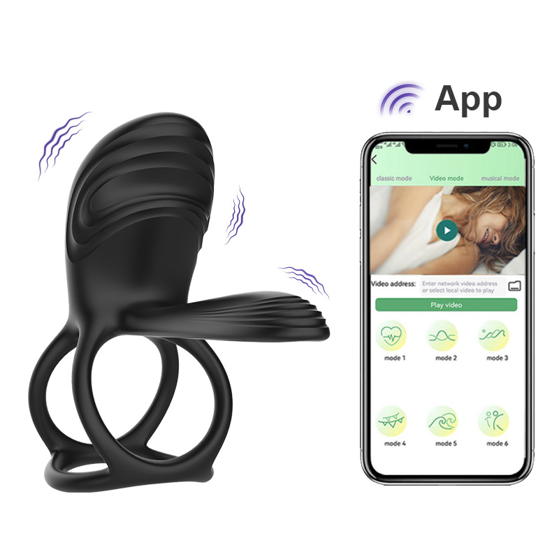 APP vibration lock, multi-ring vibration, shared sex toy ring, exercise vibrator, sex product full figure