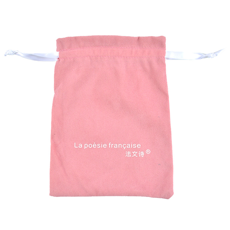 High-end jewelry velvet bag with drawstring for storing mobile phones, power banks, drawstring bags, headphones, necklaces and jewelry velvet bags Item Picture