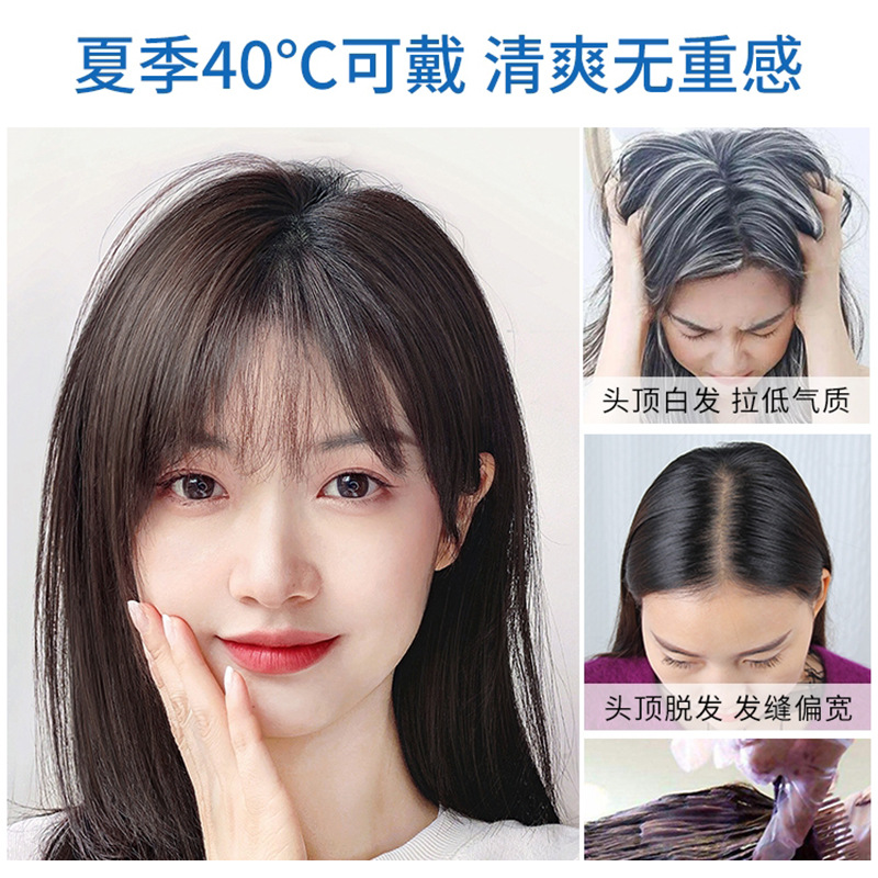 瑞士网假发片产品图