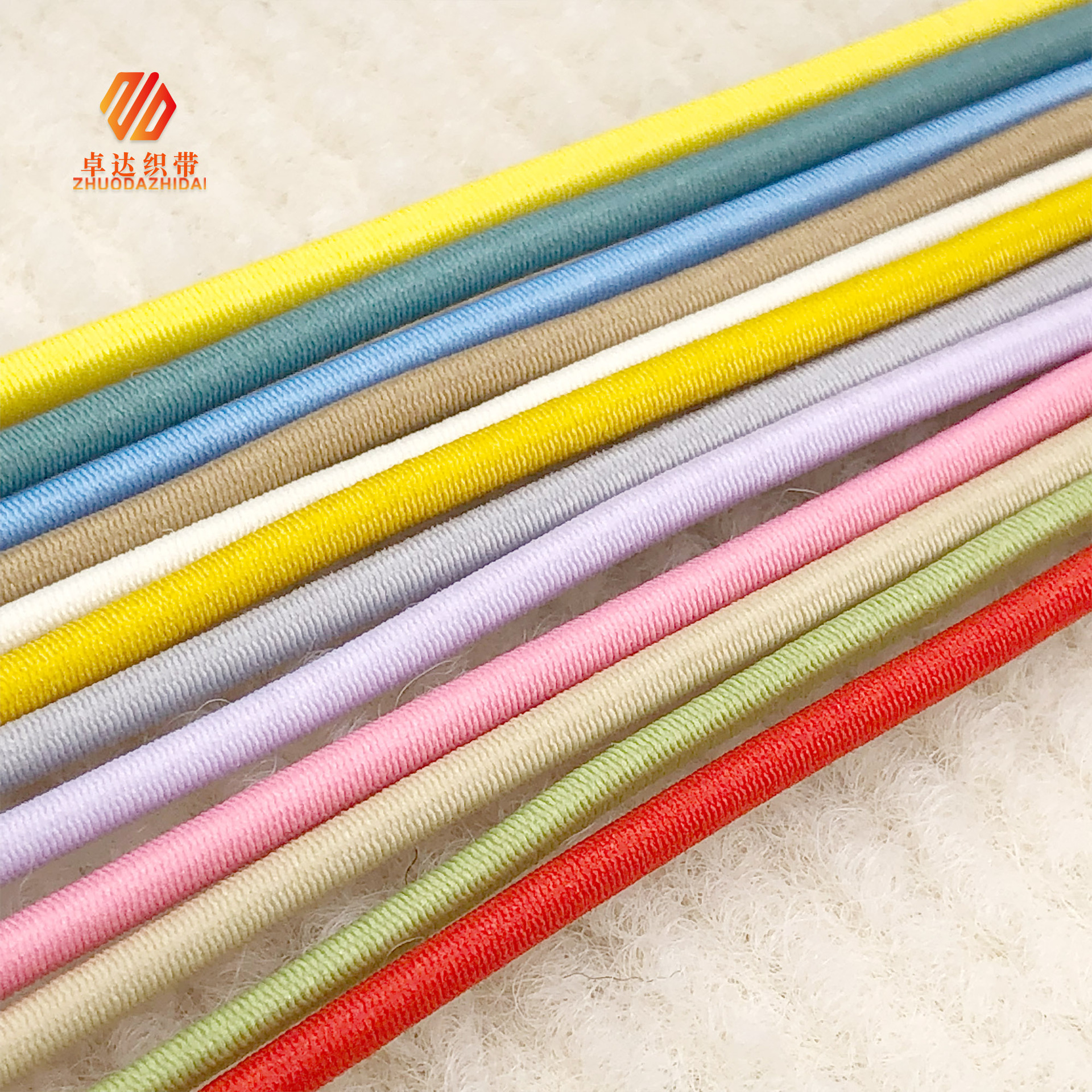 Spot Wholesale Color High Elastic Elastic Round Rope Latex Silk Rubber Band Waist Drawstring Hardshell Clothing Feet Closed Application Scenario