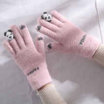 冬季女式针织触屏手套可爱韩版厂家现货批发冬季户外骑行毛线手套