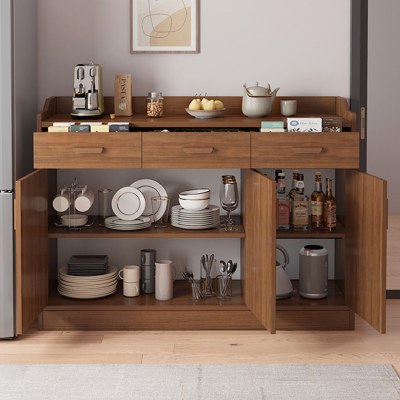 Kitchen Dish Storage Cabinet Storage Shelf Cupboard Nordic Living Room Storage Cabinet Against The Wall Tea Cabinet Simple Side Cabinet details Picture