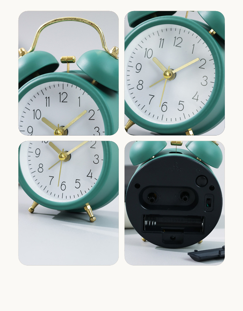 静音床头打铃钟表学生专用超大声桌面时钟初中生ins起床神器闹钟详情16