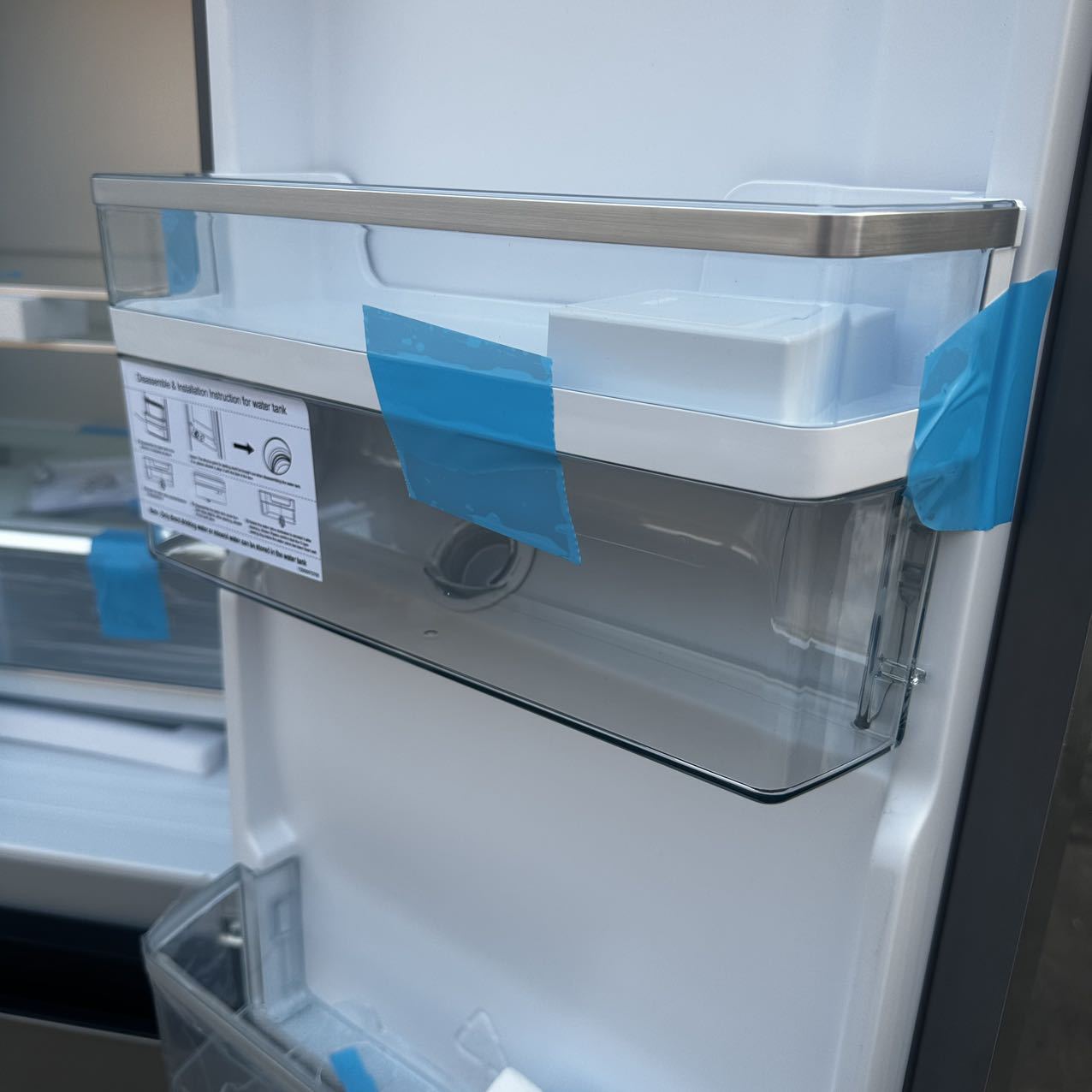 French-style four-door refrigerator with water dispenser, air-cooled frost-free large-capacity household refrigerator, export and foreign trade refrigerator Specification image