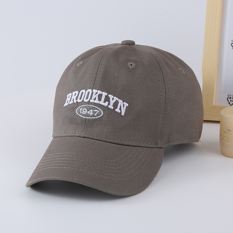 American Retro Baseball Hat Female Autumn Winter Alphabet Embroidery 2023 New Face Small Outdoor Visor Hat Male Specification drawing
