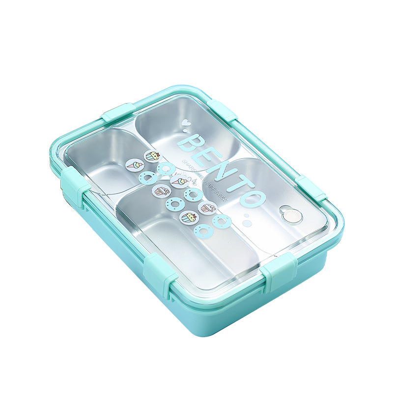 304 stainless steel student lunch boxes, children's lunch boxes, insulated lunch boxes, office workers' lunch boxes, soup bowls, and primary school student compartments Item Picture