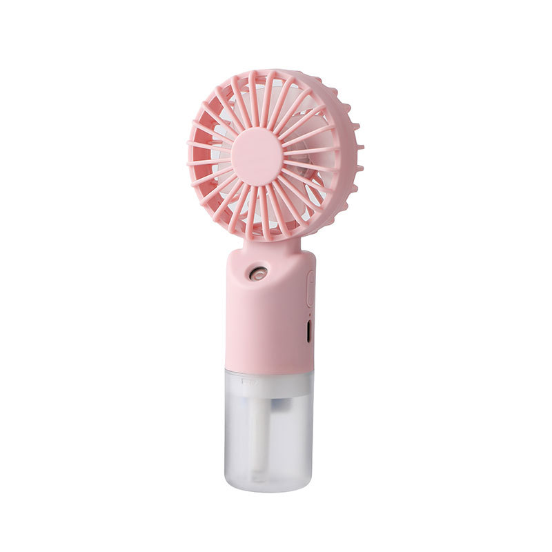 Cross-border handheld spray fan, humidifying and hydrating, charging fan, student desktop, dormitory portable mini fan Item Picture