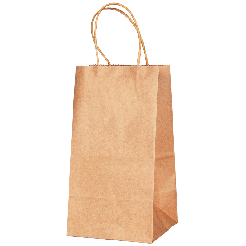 Wholesale of New Year gift bags, kraft paper bags, takeout packaging bags, fast food and beverage single-cup bags, customized logos Item Picture