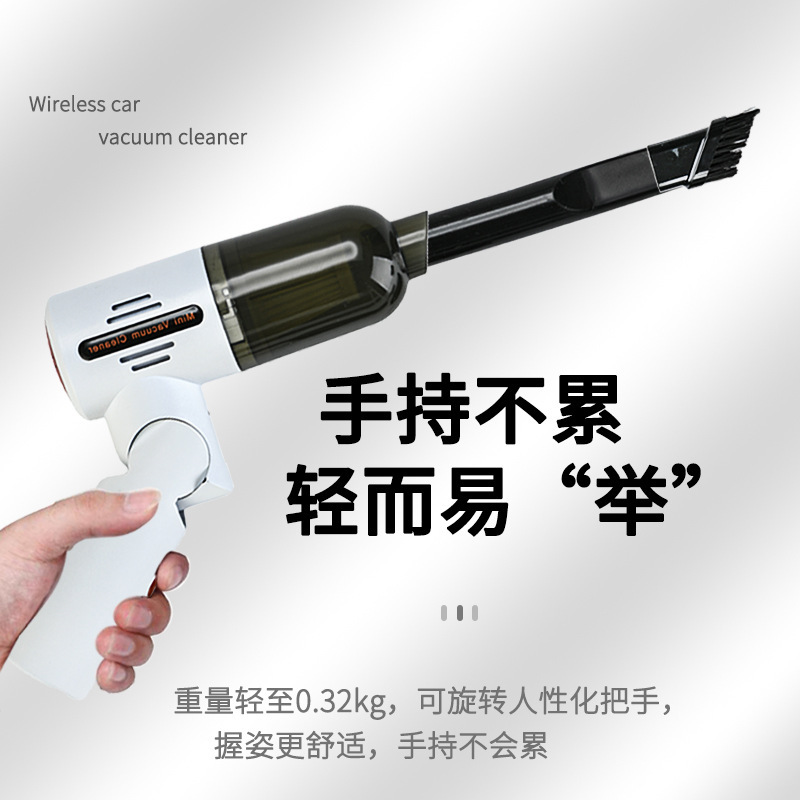 车载吸尘器无线折叠迷你手持便携式超强大功率车用吸尘器跨境新款