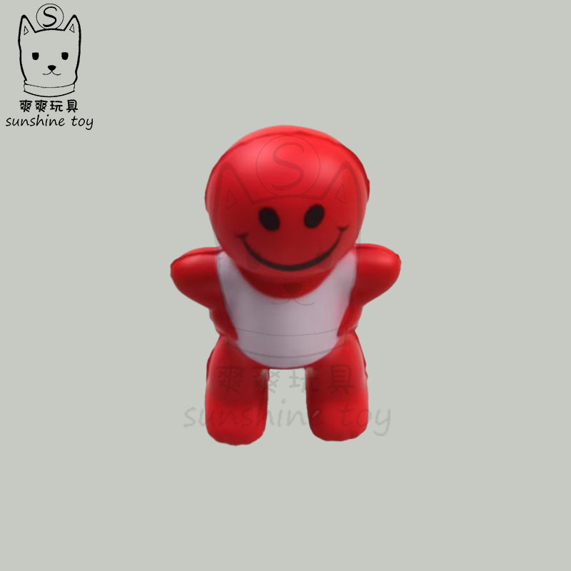 Factory direct sales of sponge foam pu simulation figurines, stress-relieving and venting ornaments, stress-relieving toys, printed LOGO pressure balls pic 3