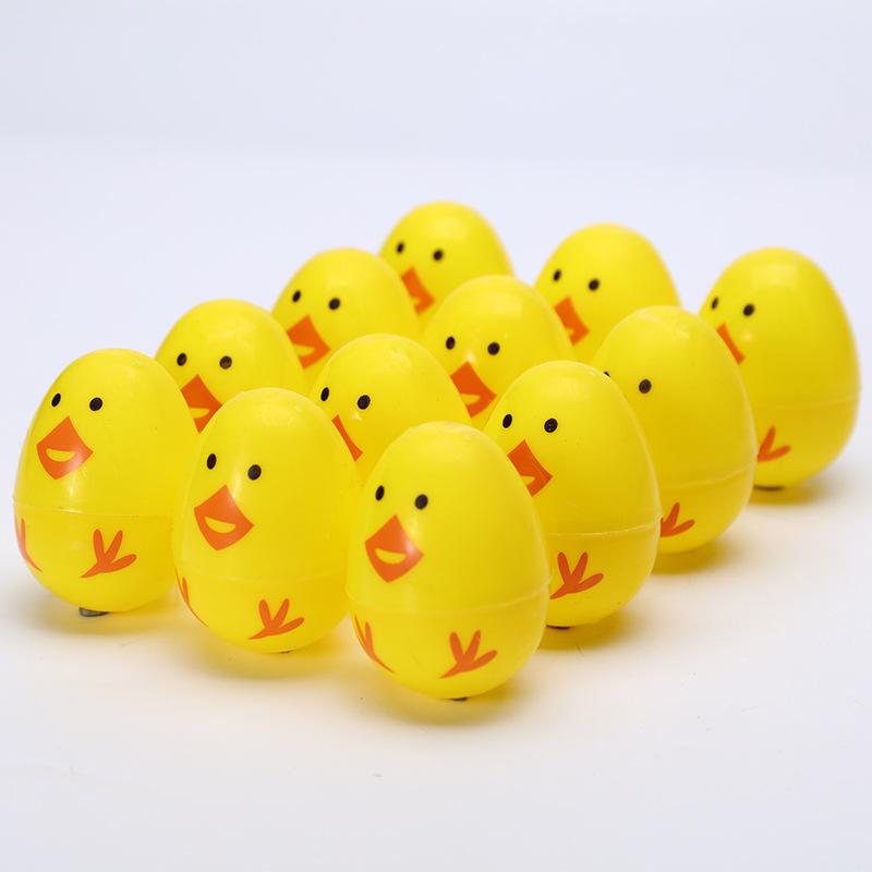 Fashion Colorful Plastic Eggs Easter Children's Hand-Painted Diy Open Egg Simulation Egg Wholesale Can Be Customized