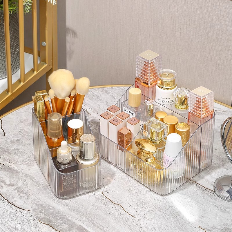 Desktop Storage Box Cosmetics Division Box Bedroom Dormitory Plastic Storage Box Item Classification Helper