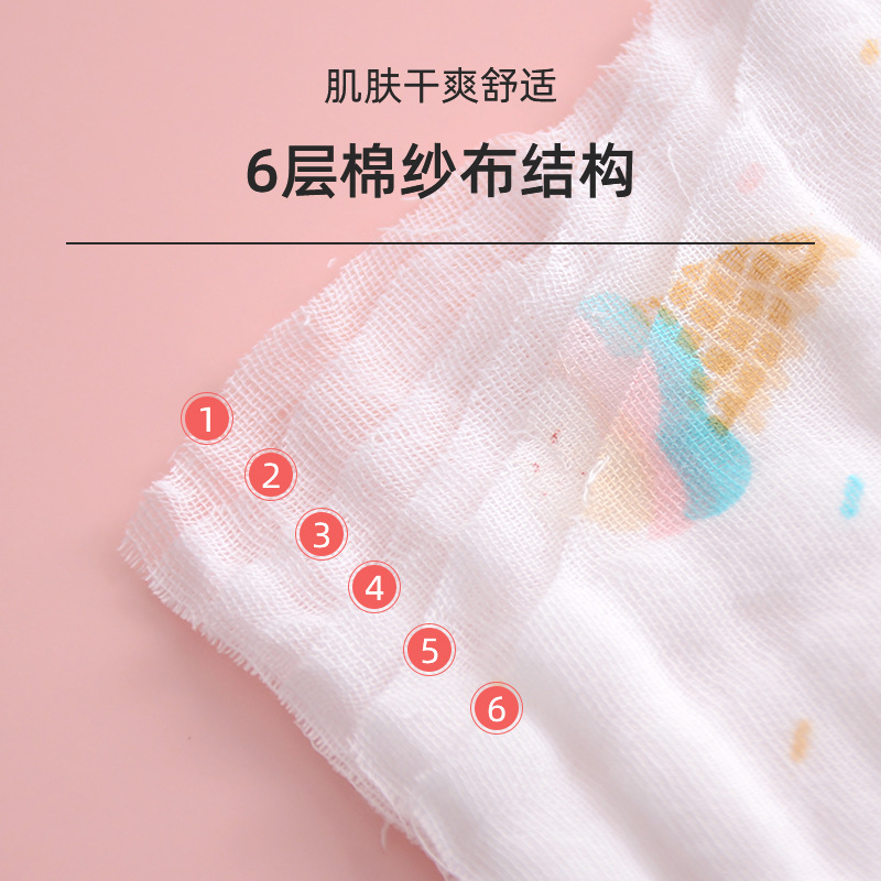纱布毛浴巾实物图