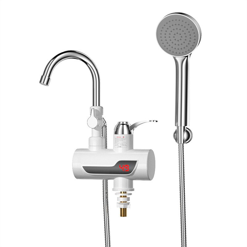 Cross Border Faucet Heater Kitchen Dishwashing Quick Hot Small Kitchen Treasure Over Tap Water Hot Electric Faucet details Picture