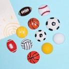 大号树脂运动球类平底贴片足球篮球树脂配件 diy创意饰品耳钉配件