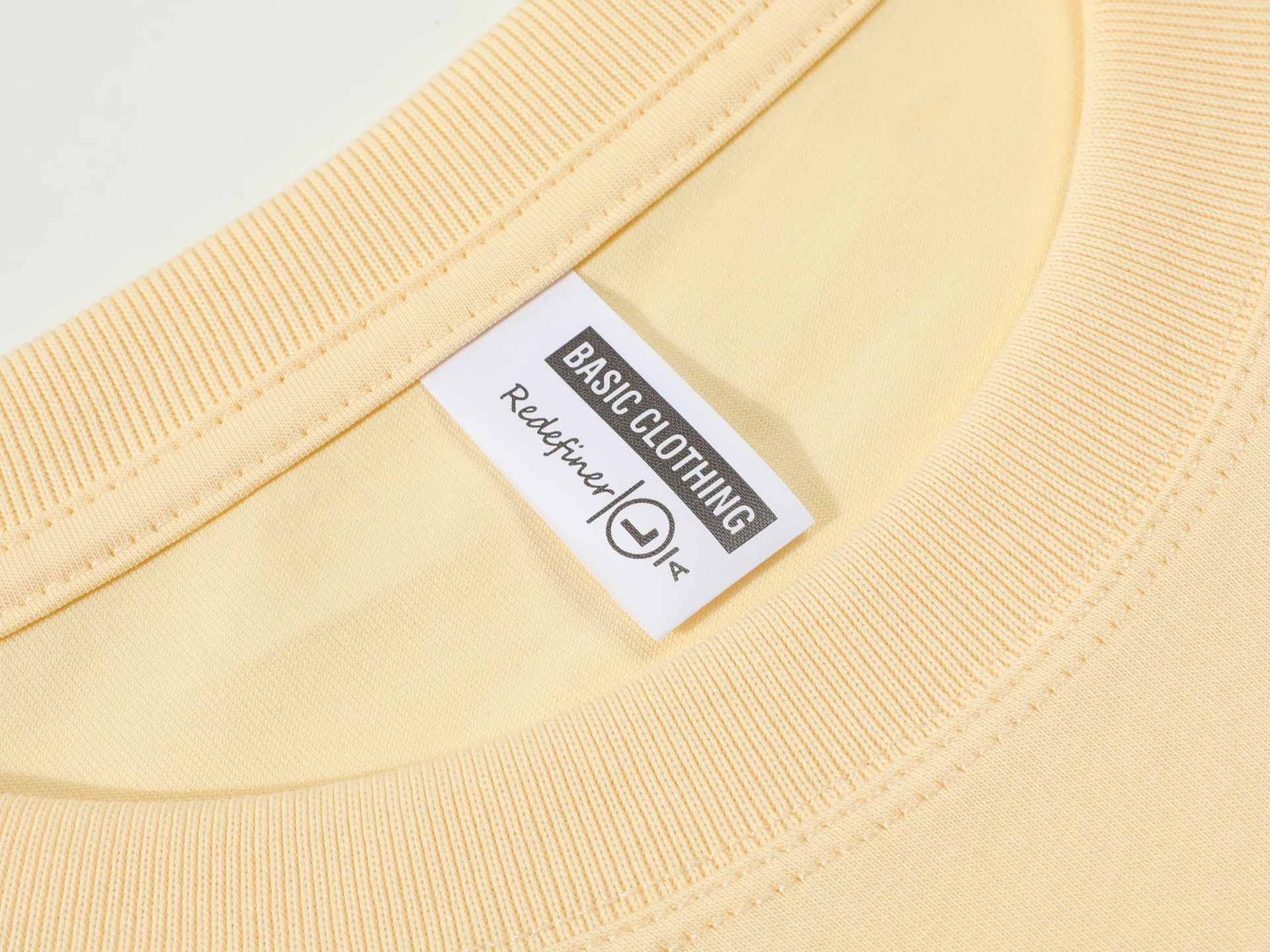 32支新疆棉240g重磅t恤男秋冬款男士纯色圆领长袖卫衣批发二开T恤详情12