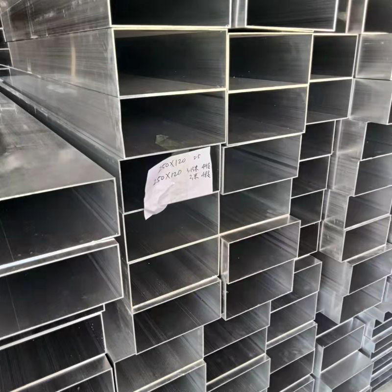In-stock aluminum square tubes 6061, 6063 aluminum alloy square tubes, thin and thick wall aluminum material square tubes, large and small diameter rectangular aluminum tubes details Picture