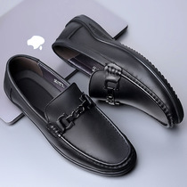 New autumn simple men lazy casual shoes men set feet big size leather shoes black shoes leather bean shoes men 48
