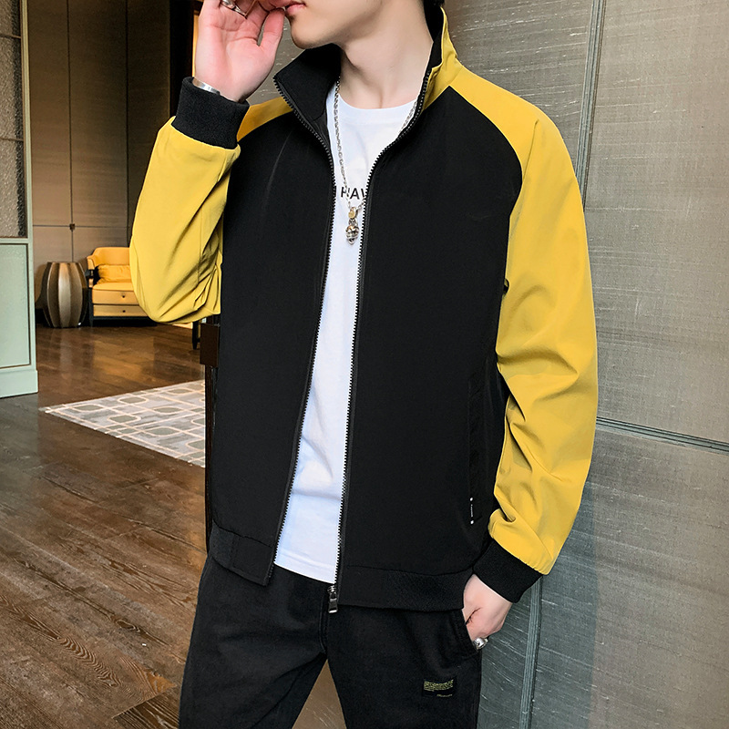 Men's jacket 2022 Autumn new style, men's Korean-style stand-up collar coat, casual wear, workwear, men's fashion brand Application Scenario