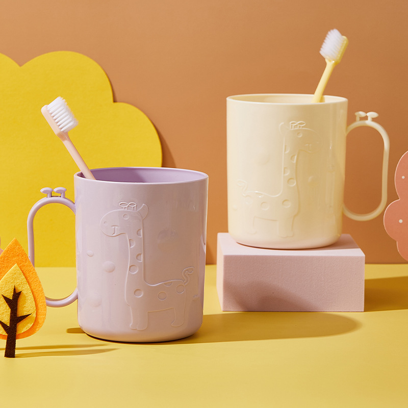 Wholesale simple couple office mouthwash cups, household living room drinking cups, children's dormitory multi-color toothbrush cups details Picture