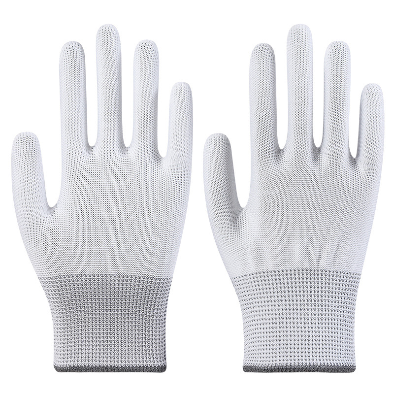 13-needle nylon knitted gloves for labor protection, lightweight, breathable, dust-proof, precision operation, dust-free gloves for picking, packaging and wholesale Application Scenario