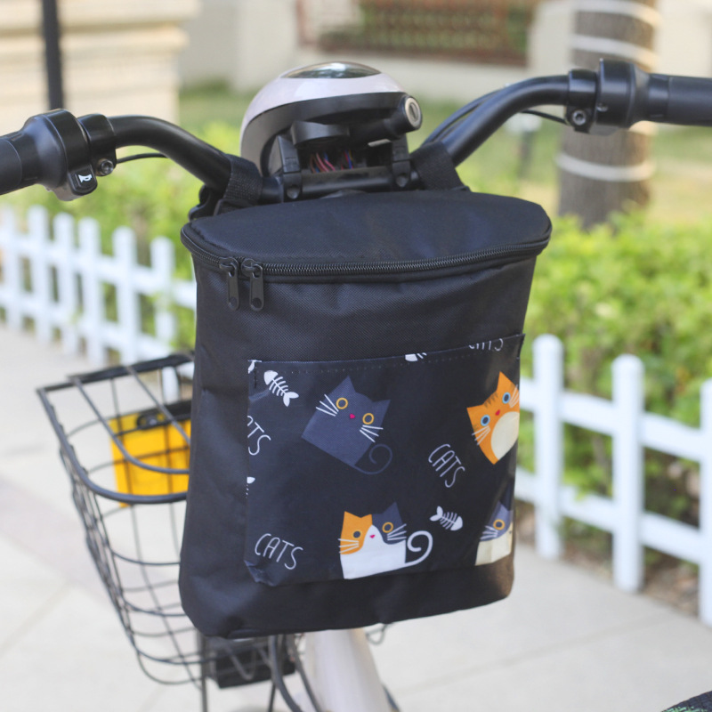 电动车挂物包自行车防水挂包电瓶车收纳袋置物神器前置储物兜袋子图